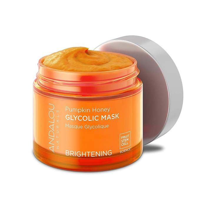 Andalou Naturals Brightening Pumpkin Honey Glycolic, Exfoliating and Radiance-Boosting Face Mask - 50ml