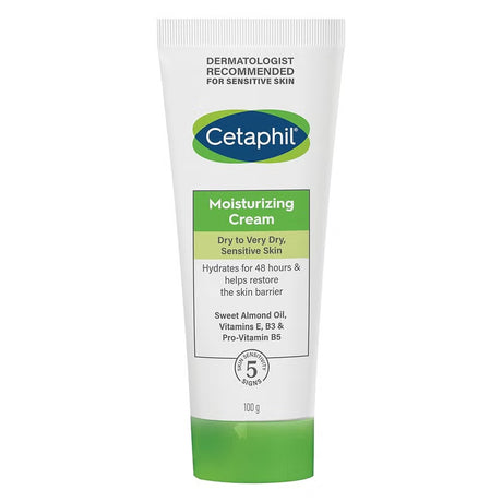 Cetaphil Moisturizing Cream, Face & Body Moisturizer With Dry to Very Dry Sensitive Skin, Unscented - 100g