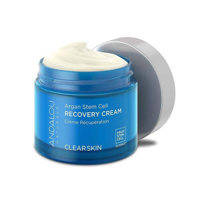 Andalou Naturals Clear Skin Beta Hydroxy Complex Recovery Cream Argan Stem Cell Moisturizer - 50ml