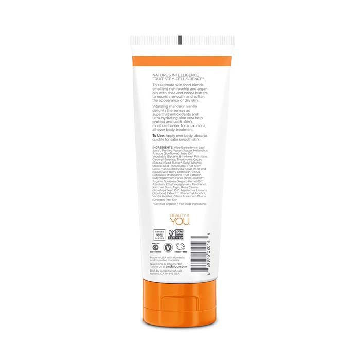Andalou Naturals Mandarin Vanilla Body Lotion - 236ml