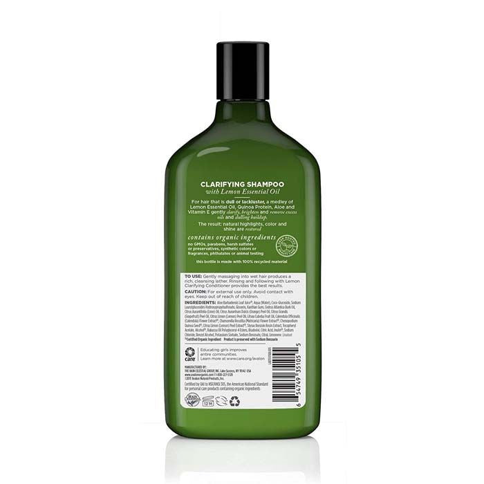 Avalon Organics Lemon Verbena Clarifying Shampoo - 325ml