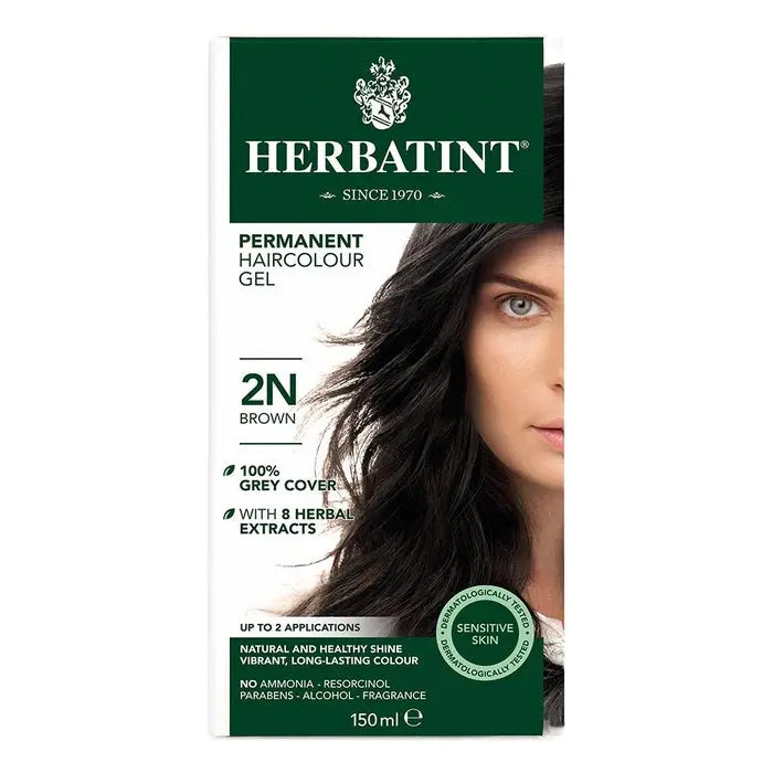 Herbatint 2N Brown Permanent Hair Colour Gel 150 mL Herbatint