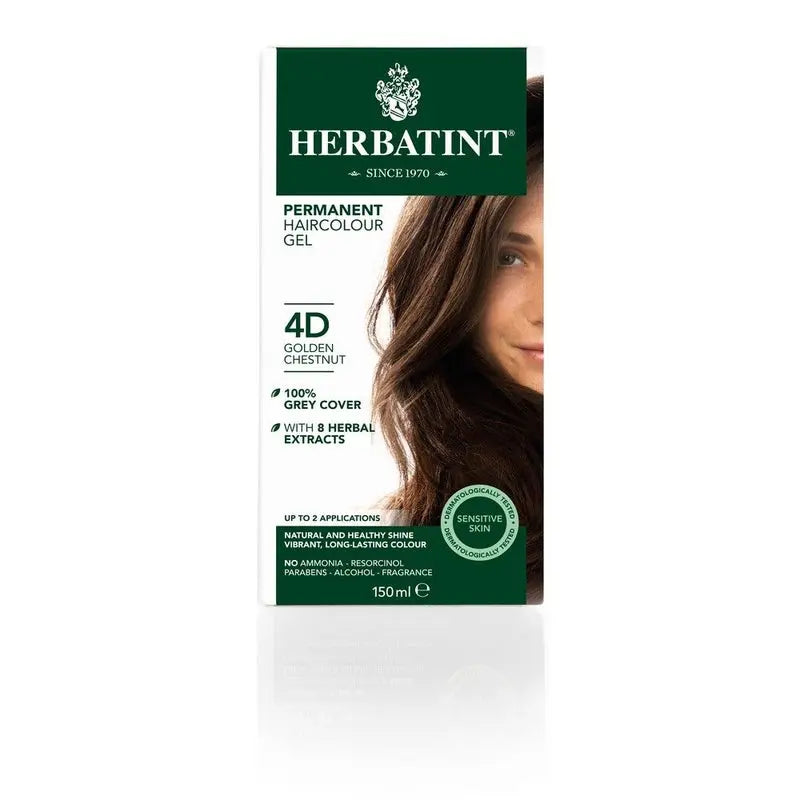 Herbatint 4D Golden Chestnut Hair Colour Gel 150 mL Herbatint