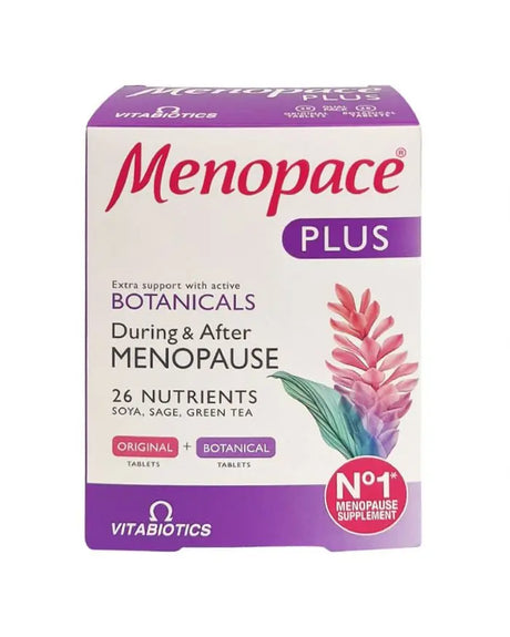 Vitabiotics Menopace Plus During & After Menopause Support Tablets, Pack of 56's vitabiotics