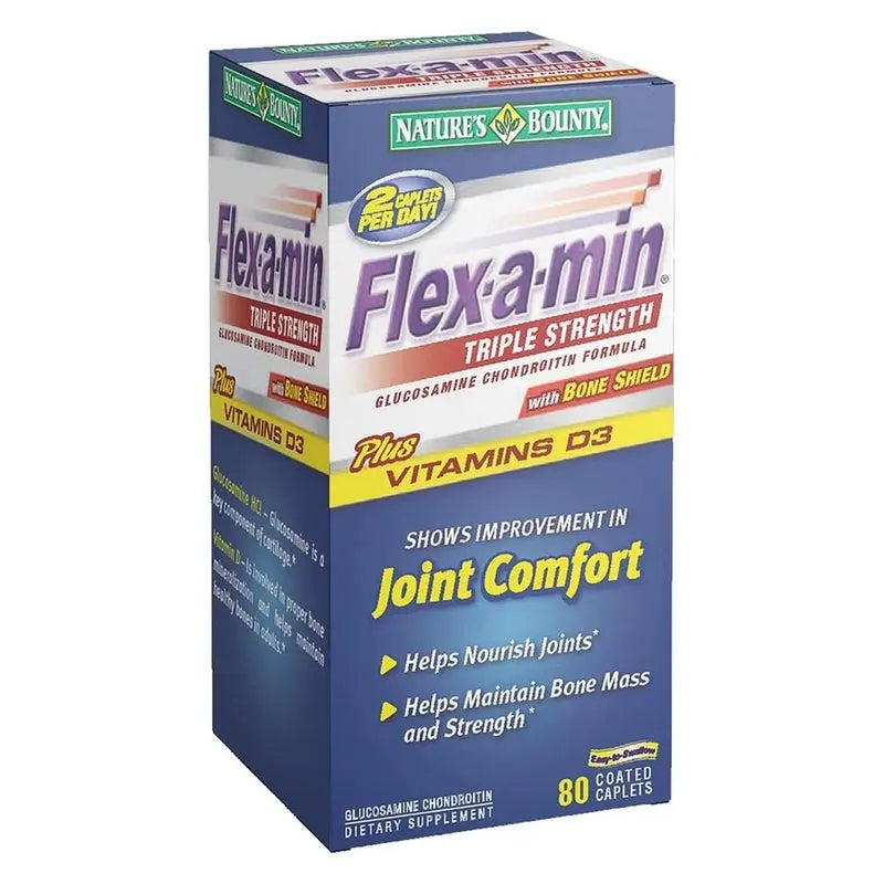Nature's Bounty Flex-a-Min Triple Strength Caplets 80's Nature's Bounty
