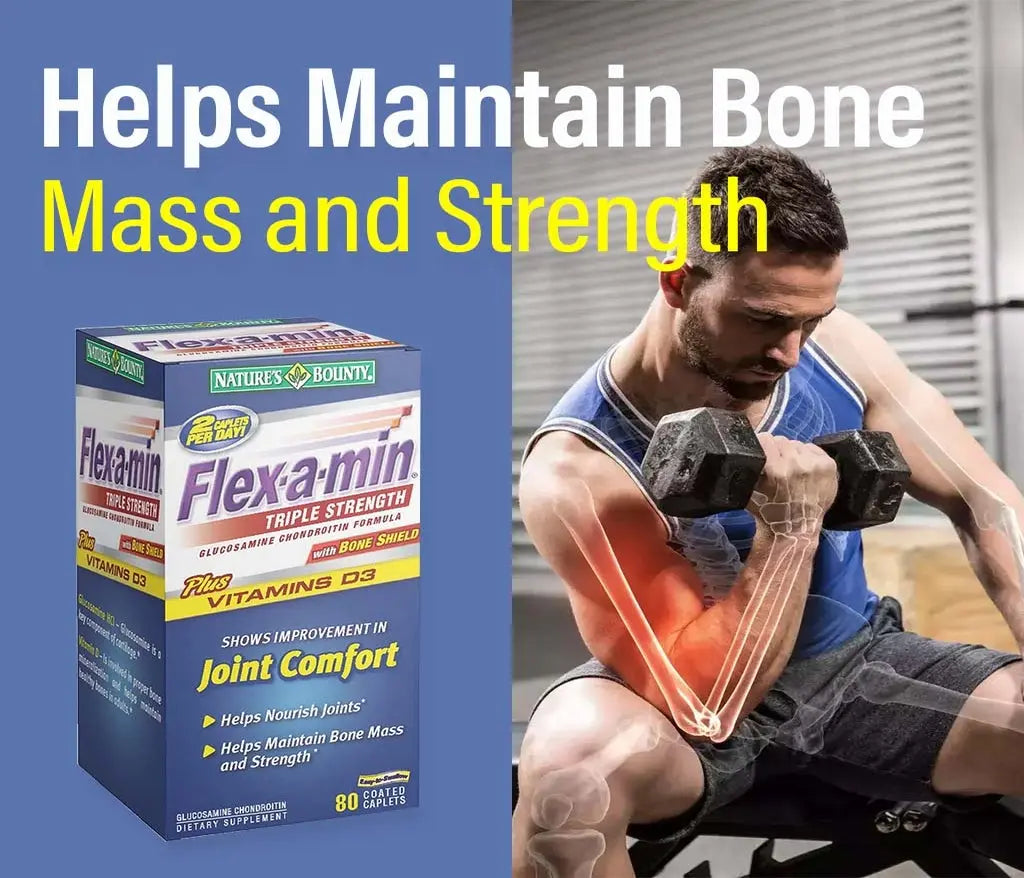 Nature's Bounty Flex-a-Min Triple Strength Caplets 80's Nature's Bounty