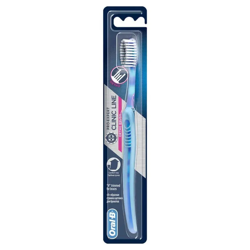 Oral-B Pro Expert Clinic Line Ortho Brush, Assorted Colours, Pack of 1's Oral B