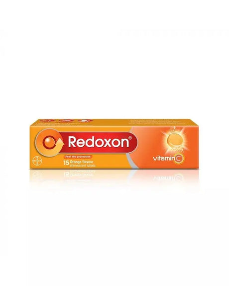 Redoxon Vitamin C Effervescent tablets Orange flavour 15's redoxon