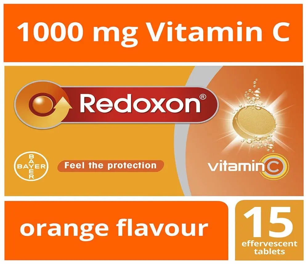 Redoxon Vitamin C Effervescent tablets Orange flavour 15's redoxon