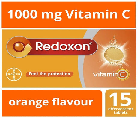 Redoxon Vitamin C Effervescent tablets Orange flavour 15's redoxon