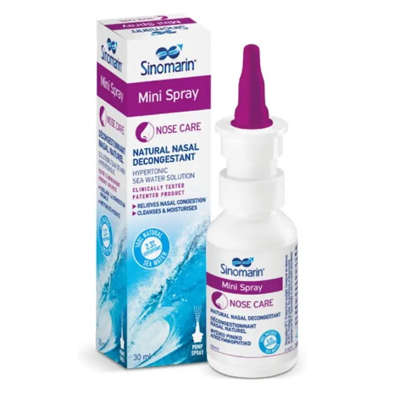 Sinomarin Natural Nasal Decongestant Mini Hypertonic Nasal Spray 30ml Sinomarin
