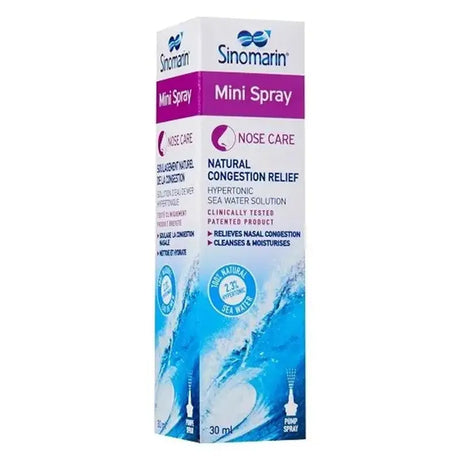 Sinomarin Natural Nasal Decongestant Mini Hypertonic Nasal Spray 30ml Sinomarin