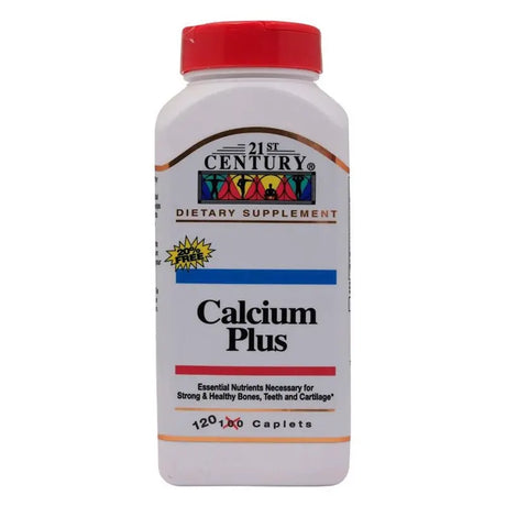21st Century Calcium Plus Multimineral + Vitamin D Tablets For Bones & Teeth, Pack of 120's 21st Century