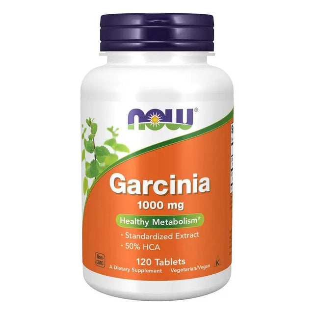 Now Garcinia 1000mg Vegetarian Tablets For Healthy Metabolism, Pack of 120's Now
