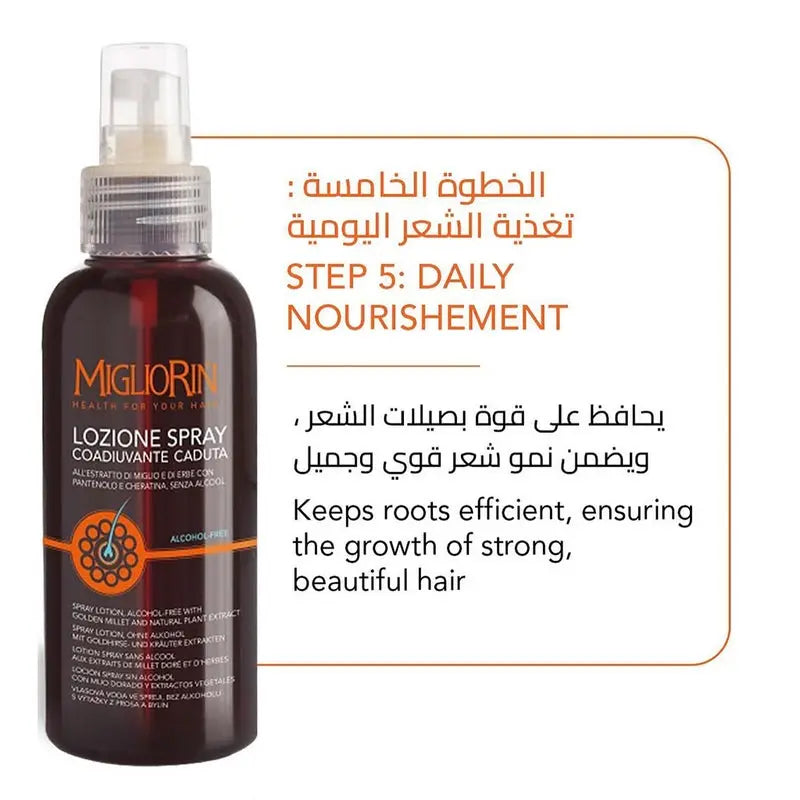 Migliorin Anti Hair Loss Spray Alcohol Free 125ML Migliorin