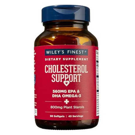 Wiley's Finest Cholesterol Support 560mg Omega 3 Fish Oil Softgels, Pack of 90's Wiley's Finest