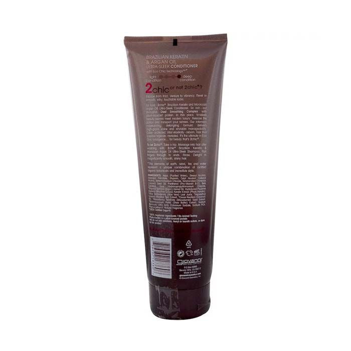 Giovanni 2Chic Keratin & Argan Ultra Sleek Conditioner - 250ml