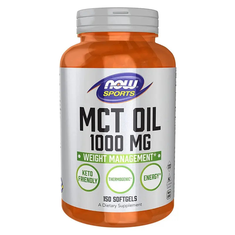 Now Sports MCT Oil 1000mg Softgel For Weight Management, Pack of 150's Now