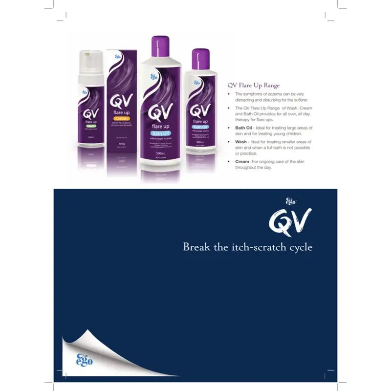 Ego QV Flare Up Cream For Eczema And Dermatitis Flare Up 100 g Ego QV