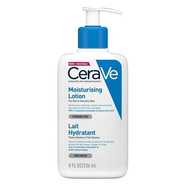 CeraVe Fragrance Free Moisturising Lotion For Dry To Very Dry Skin 236ml CeraVe