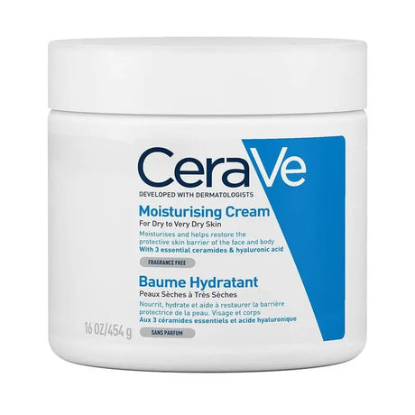 CeraVe Fragrance Free Moisturising Cream For Dry To Very Dry Skin 454g CeraVe