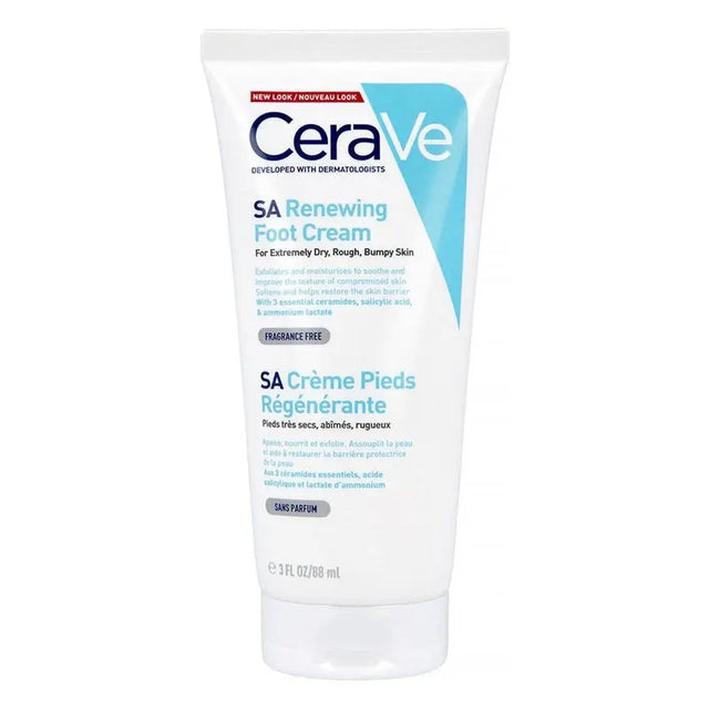 CeraVe SA Renewing Foot Cream With Salicylic Acid For Dry, Rough, Bumpy Skin 88ml CeraVe