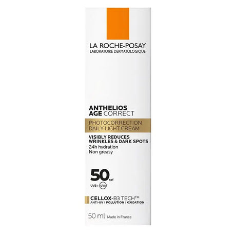 La Roche Posay Anthelios Age Correct SPF50 Anti-Ageing Invisible Sunscreen With Niacinamide 50ml La Roche-Posay