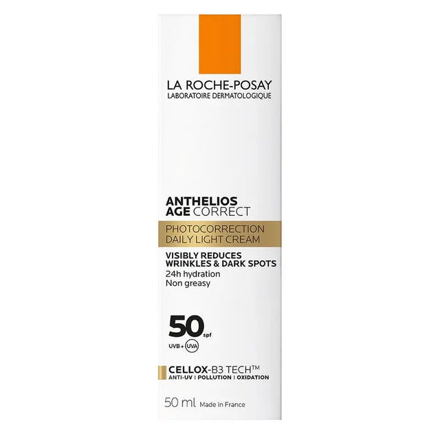 La Roche Posay Anthelios Age Correct SPF50 Anti-Ageing Invisible Sunscreen With Niacinamide 50ml La Roche-Posay
