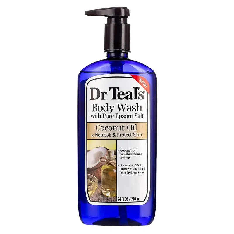 Dr Teal's Pure Epsom Salt Body Wash Coconut Oil 710 mL Dr Teal's