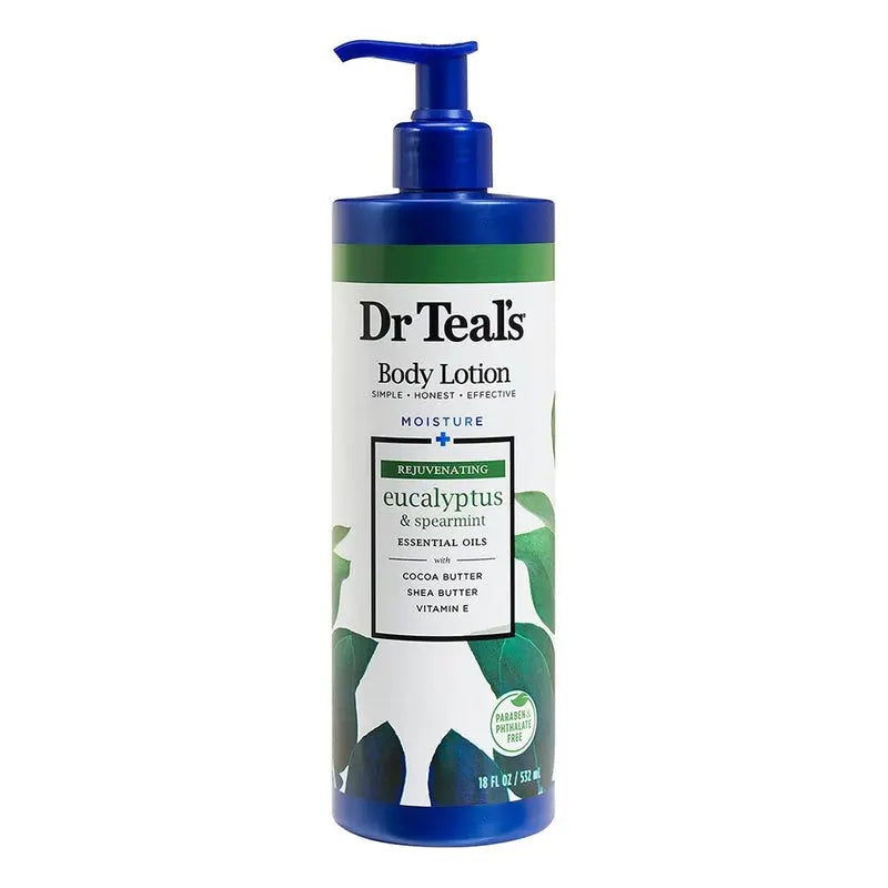 Dr Teal's Moisture + Rejuvenating Eucalyptus And Spearmint Essential Oils Body Lotion 532 mL Dr Teal's