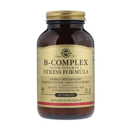Solgar B Complex With Vitamin C Stress Formula 250's Wellness Shoppee