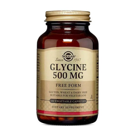 Solgar Glycine Vegetable capsules 500mg 100's Solgar