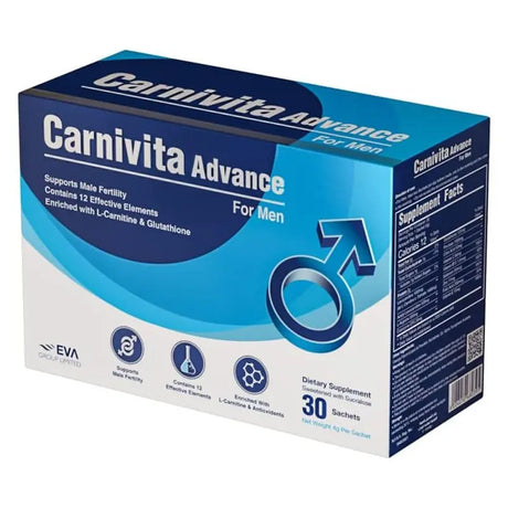 Eva Pharma Carnivita Advance Oral Powder Sachets For Men, Pack of 30's Eva Pharma