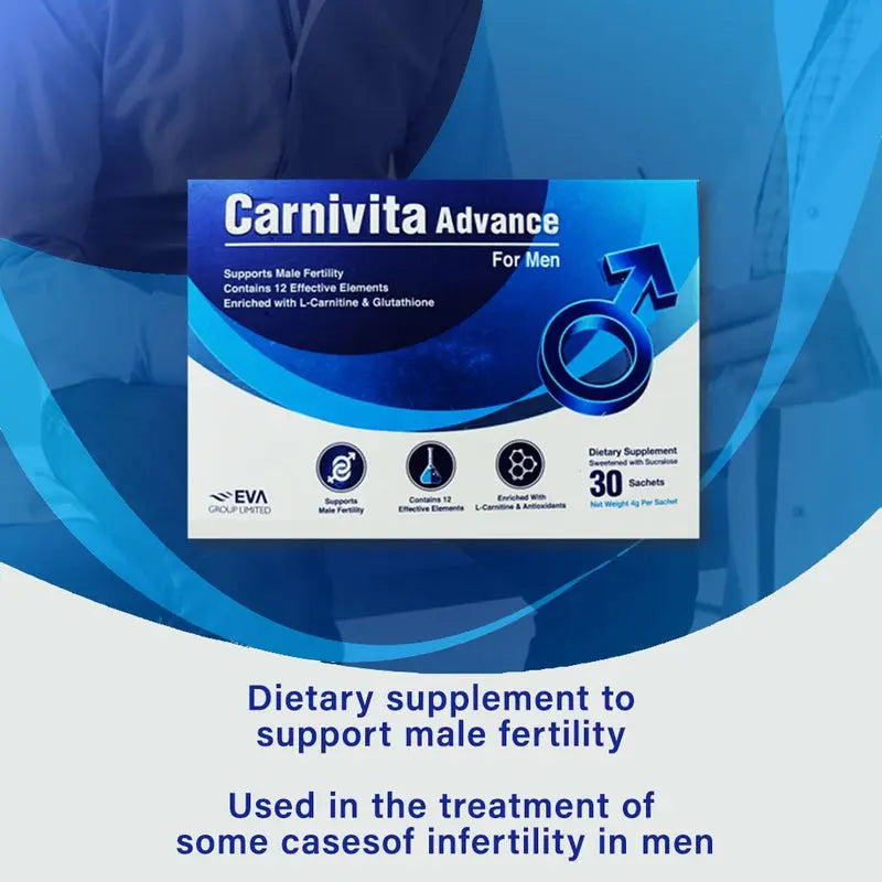 Eva Pharma Carnivita Advance Oral Powder Sachets For Men, Pack of 30's Eva Pharma