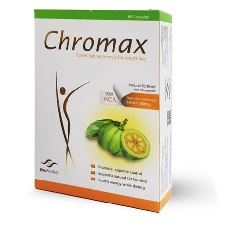 Eva Pharma Chromax Capsules For Weight Loss, Pack of 60's Eva Pharma