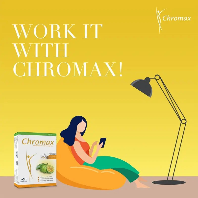 Eva Pharma Chromax Capsules For Weight Loss, Pack of 60's Eva Pharma