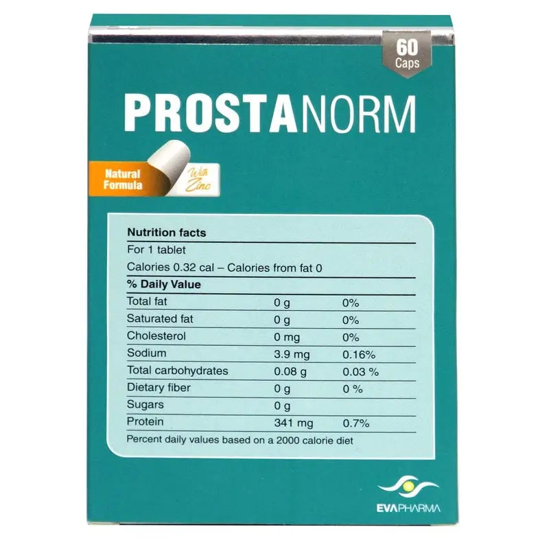Eva Pharma Prostanorm Hard Gelatin Capsules for Prostate Health, Pack of 60's Eva Pharma