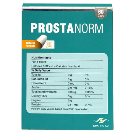 Eva Pharma Prostanorm Hard Gelatin Capsules for Prostate Health, Pack of 60's Eva Pharma