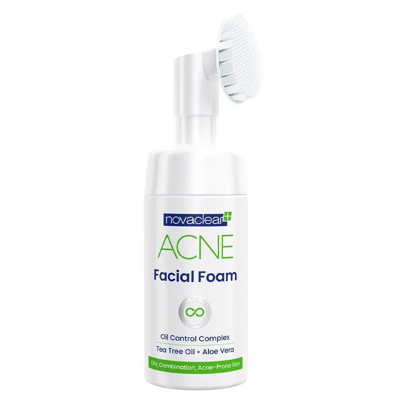 Novaclear Acne Oil Control Facial Foam Cleanser For Oily, Acne-Prone and Combination Skin 100ml Novaclear