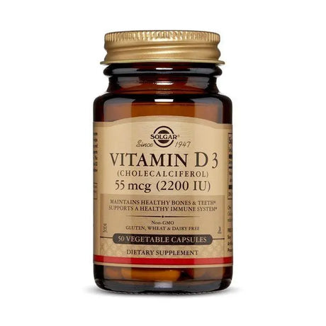 Solgar Vitamin D3 2200iu Vegetable Capsule 50's Solgar