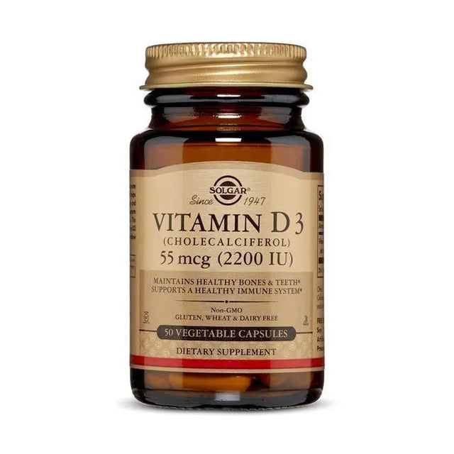 Solgar Vitamin D3 2200iu Vegetable Capsule 50's Solgar