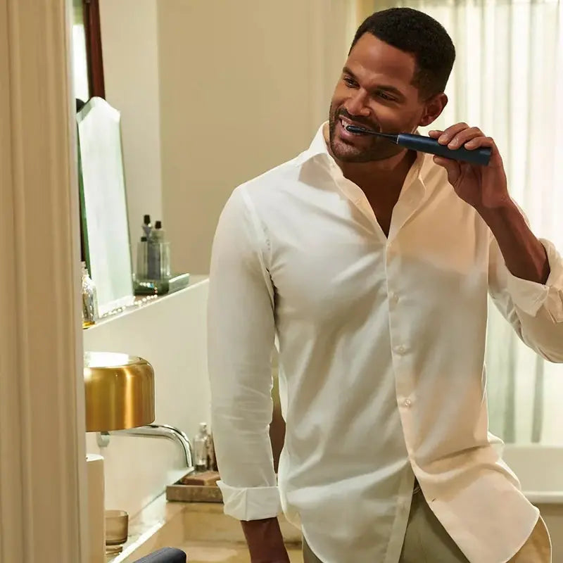 Philips Sonicare 9900 Prestige Rechargeable Electric Power Toothbrush With SenseIQ & AI-powered Sonicare App, Colour Midnight Blue - HX9992/22,Certified UAE 3 Pin Philips Sonicare