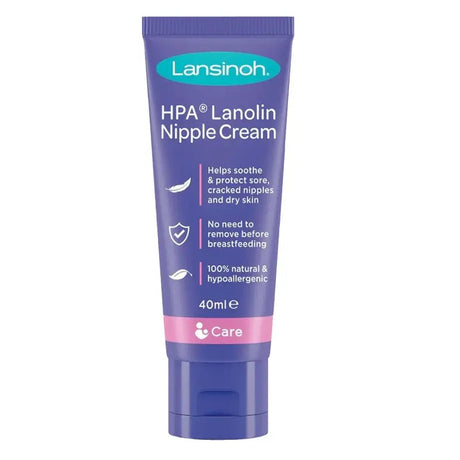 Lansinoh 100% HPA Lanolin Nipple Cream For Sore Nipples & Dry Cracked Skin 40ml Lansinoh
