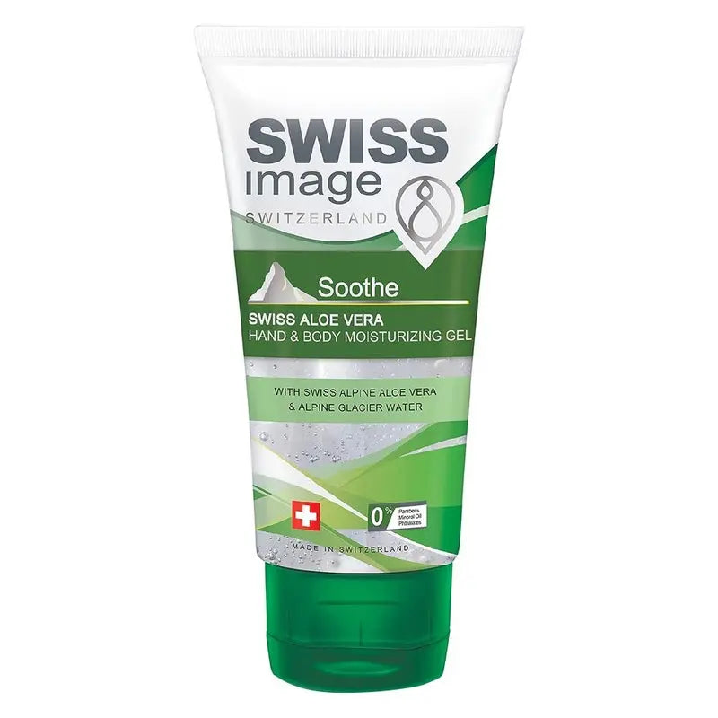 Swiss Image Soothe Swiss Aloe Vera Hand & Body Moisturizing Gel For All Skin Types 75ml Swiss Image