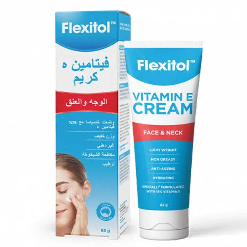 Flexitol Vitamin E Face & Neck Anti-Ageing Cream 85g Flexitol