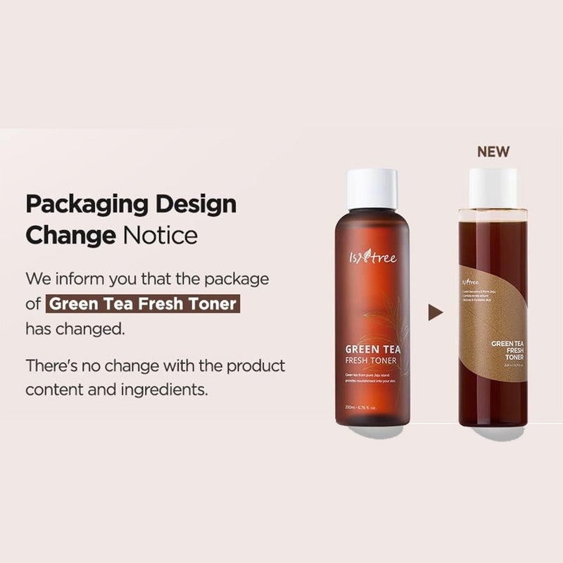 Isntree Green Tea Fresh Facial Toner For Oily And Combination Skin Types 200ml Isntree