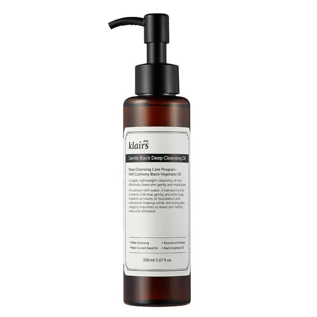 Dear Klairs Gentle Black Deep Facial Cleansing Oil 150ml Dear Klairs