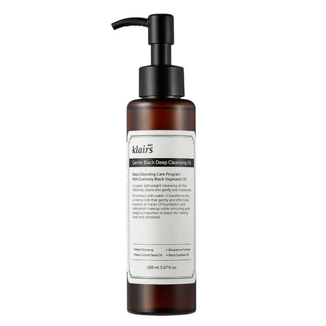 Dear Klairs Gentle Black Deep Facial Cleansing Oil 150ml Dear Klairs
