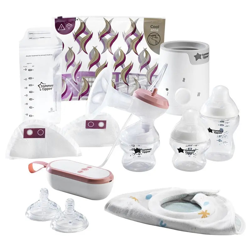 Tommee Tippee Closer To Nature Complete Breastfeeding & Baby Bottle Feeding Kit -White Tommee Tippee