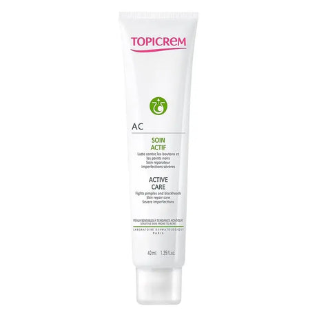 Topicrem AC Soin Actif Active Care Cream For Sensitive Skin Prone To Acne 40ml Topicrem